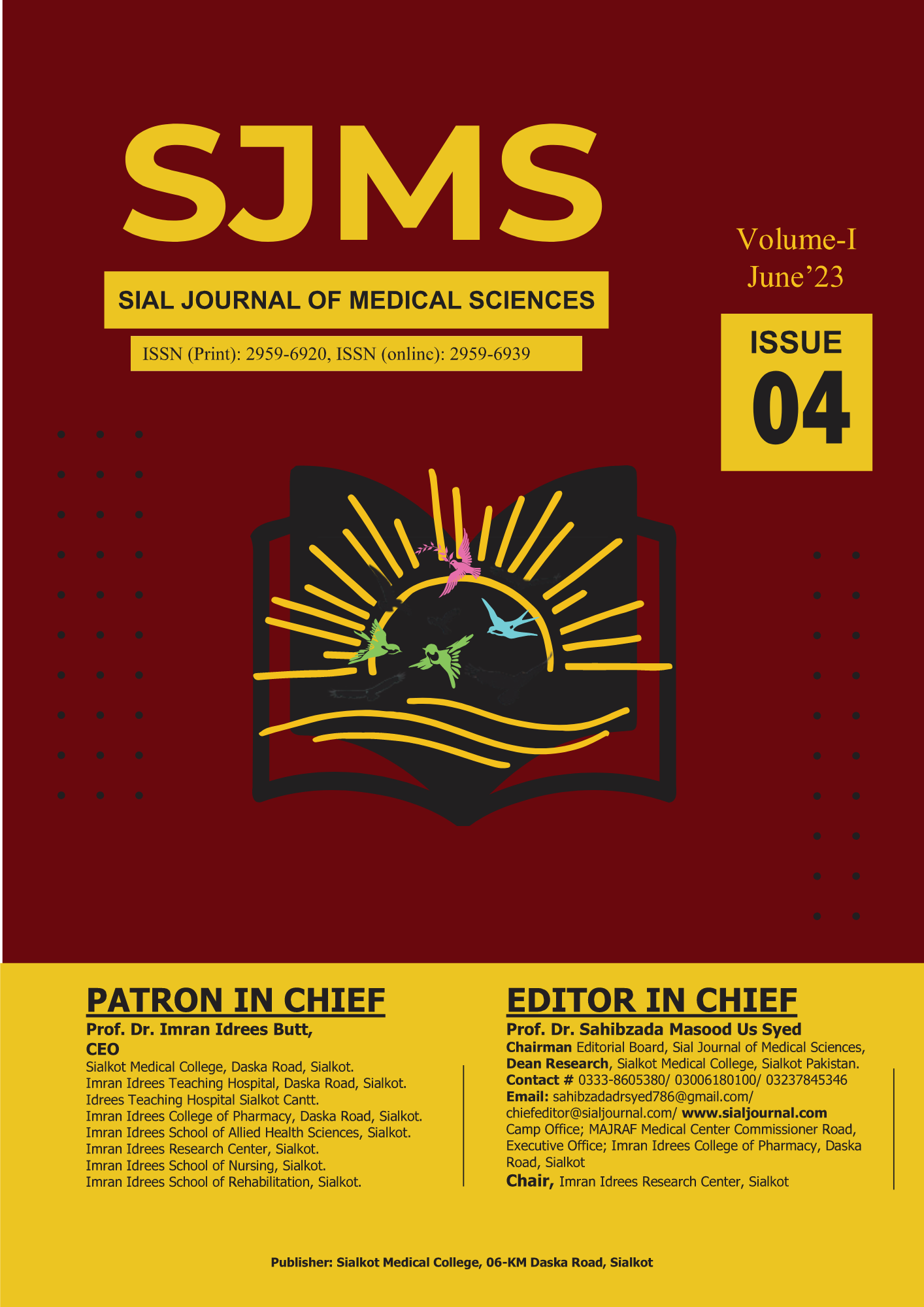 					View Vol. 1 No. 4 (2023): Sial Journal Of Medical Sciences
				